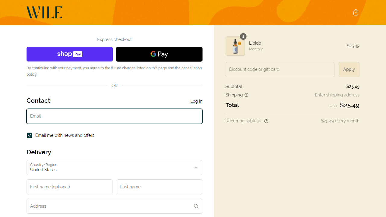 How to apply Wile Women coupon code